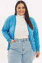 Cardigan Leve Tricô Bella Azul