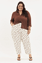 Calça Barrel Mariah Poá Calça Barrel Mariah Poá