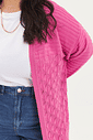 Cardigan De Tricô Aretha Rosa