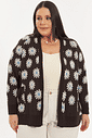 Cardigan De Tricô Margarida Floral