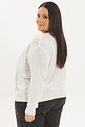 Cardigan Leve Tricô Bella Off-White