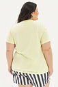 T-shirt Algodão Cássia Amarelo T-shirt Algodão Cássia Amarelo