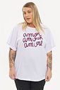 T-shirt De Algodão Amour Off-White T-shirt De Algodão Amour Off-White
