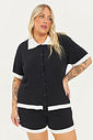 Camisa Polo Tricô Adelina Preto