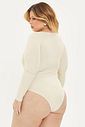 Body Manga Longa Jolie Creme Body Manga Longa Jolie Creme