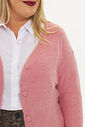 Cardigan De Tricô Serena Rosa Cardigan De Tricô Serena Rosa