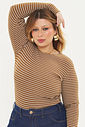 Blusa Manga Longa Safira Listrado