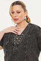 Vestido Curto Tarsila Jeans Preto