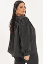 Blusa Acetinada Manga Longa Tainá Preto