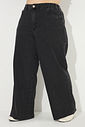 Calça Wide Leg Jeans Penélope Preto Calça Wide Leg Jeans Penélope Preto