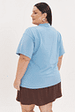 T-shirt Oversized Estonada Brenda Azul T-shirt Oversized Estonada Brenda Azul