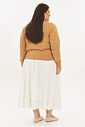 Cardigan Leve Tricô Bella Camel