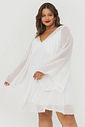 Vestido Curto Boho Celeste Off-White Vestido Curto Boho Celeste Off-White