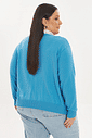 Cardigan Leve Tricô Bella Azul