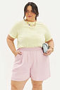 Short Linho Matilda Rosa Short Linho Matilda Rosa