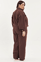 jaqueta de sarja plus size marrom