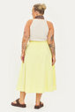 Saia Midi Algodão Carolina Amarelo Saia Midi Algodão Carolina Amarelo
