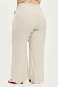 Calça Pantalona Linho Chloe Natural Calça Pantalona Linho Chloe Natural