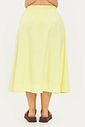 Saia Midi Algodão Carolina Amarelo Saia Midi Algodão Carolina Amarelo