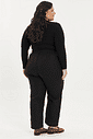Calça De Linho Com Pregas Giulia Preto