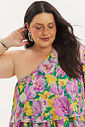 Vestido Um Ombro Só Flávia Floral Vestido Um Ombro Só Flávia Floral