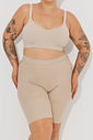 Bermuda Antiatrito Soft Touch Plus Size Bege Bermuda Antiatrito Soft Touch Plus Size Bege
