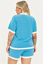 Short Tricô Adelina Azul