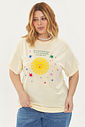 T-shirt Estonado Universo Amarelo