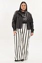 jaqueta de couro p.u plus size