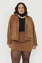 Saia Curta Suede Stella Camel Saia Curta Suede Stella Camel