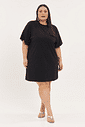 T-dress De Algodão Mari Preto T-dress De Algodão Mari Preto