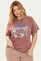 T-shirt Estonada Vacation Marrom