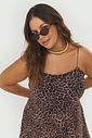 Vestido Midi Tule Savana Animal Print