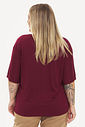 Blusa Básica Decote V Anita Burgundy Blusa Básica Decote V Anita Burgundy