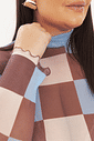 Blusa De Tule Manga Longa Mirela Gingham