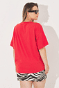 T-shirt Boxy Sauvage Vermelho T-shirt Boxy Sauvage Vermelho