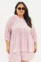 Blusa Linho Matilda Rosa Blusa Linho Matilda Rosa
