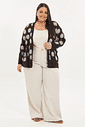 Cardigan De Tricô Margarida Floral