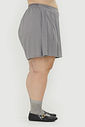 Short Saia Com Pregas Donatella Cinza Short Saia Com Pregas Donatella Cinza