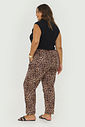 Calça Reta Sarja Savana Animal Print Calça Reta Sarja Savana Animal Print