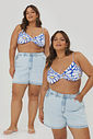 Top Biquini Bem-Me-Quer Floral Top Biquini Bem-Me-Quer Floral