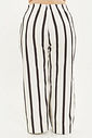 Calça Pantalona De Sarja Samira Listrado Calça Pantalona De Sarja Samira Listrado