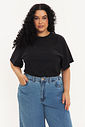 T-Shirt Malha Confort Básica Nina Preto T-Shirt Malha Confort Básica Nina Preto