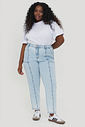 Calça Mom Zara Jeans Claro Calça Mom Zara Jeans Claro