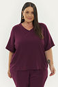 Blusa Linho Toscana Vinho Blusa Linho Toscana Vinho