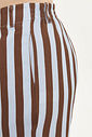 Calça Pantalona De Sarja Clementina Listrado