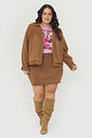 Saia Curta Suede Stella Camel Saia Curta Suede Stella Camel