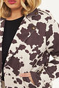 Jaqueta Suede Genebra Cow Print