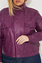 Jaqueta Bomber Leather Gal Vinho
