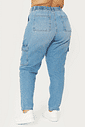 Calça Reta Cargo Dominique Jeans Calça Reta Cargo Dominique Jeans